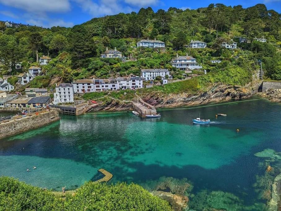 Bijou Coastal Apartment In Polperro With Hot Tub Onsite Parking Downhill Walk To Village Dış mekan fotoğraf
