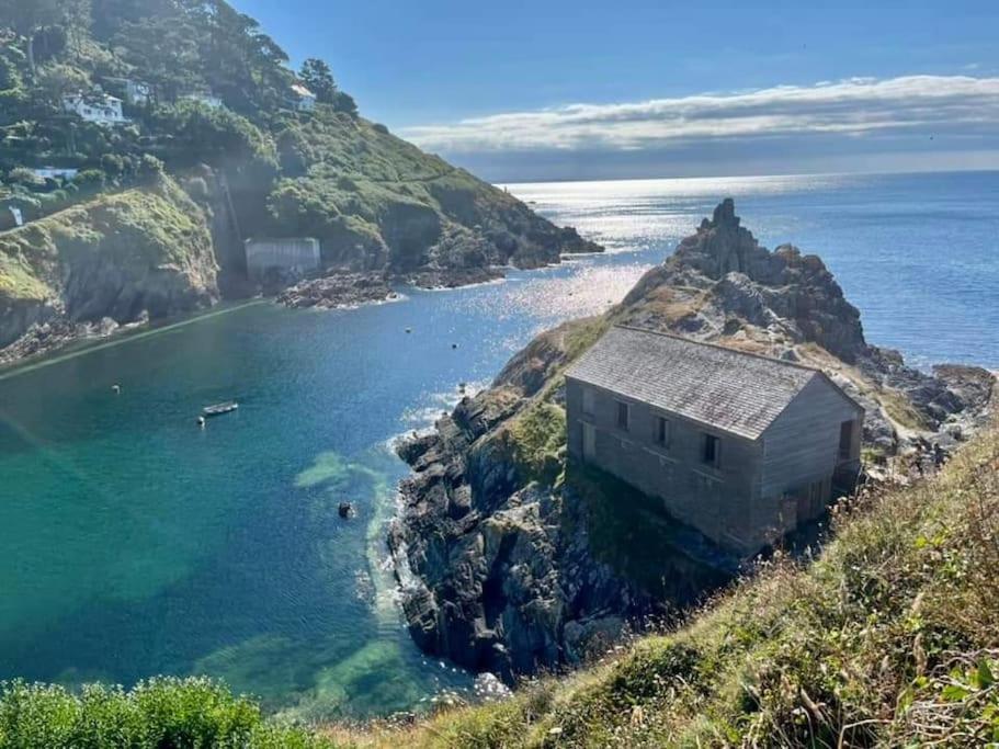 Bijou Coastal Apartment In Polperro With Hot Tub Onsite Parking Downhill Walk To Village Dış mekan fotoğraf